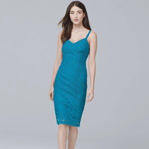 White House Black Market Lace Sheath Dress Size 2